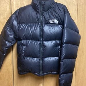 The North Face puffy medium black jacket